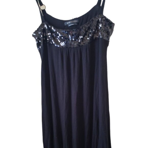 BCBGMaxAzria Black Sequin Slip Dress - Picture 2 of 4
